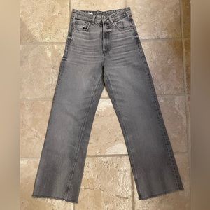 Zara High Waisted Wide Leg Jeans